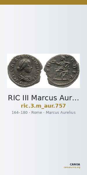 RIC III Marcus Aurelius 757 — CANOA