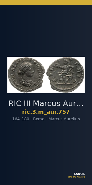 RIC III Marcus Aurelius 757 — CANOA