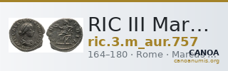 RIC III Marcus Aurelius 757 — CANOA