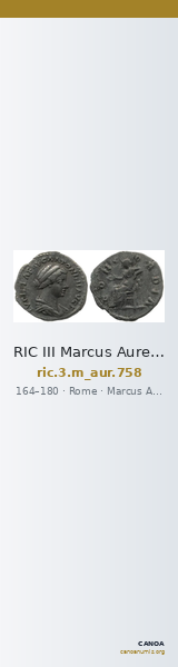 RIC III Marcus Aurelius 758 — CANOA