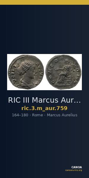 RIC III Marcus Aurelius 759 — CANOA