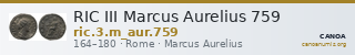 RIC III Marcus Aurelius 759 — CANOA