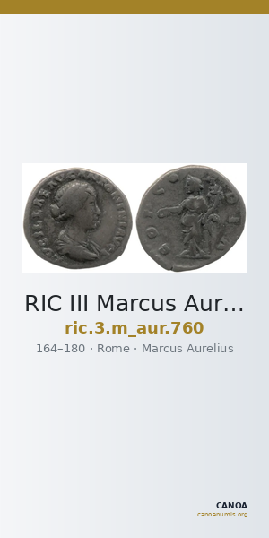 RIC III Marcus Aurelius 760 — CANOA