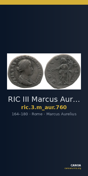 RIC III Marcus Aurelius 760 — CANOA