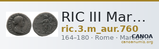 RIC III Marcus Aurelius 760 — CANOA