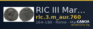 RIC III Marcus Aurelius 760 — CANOA