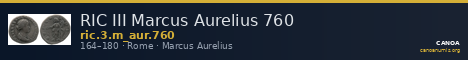 RIC III Marcus Aurelius 760 — CANOA