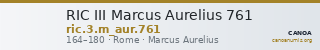 RIC III Marcus Aurelius 761 — CANOA
