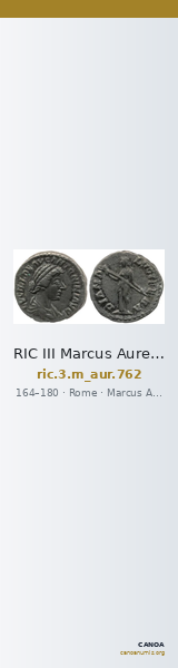 RIC III Marcus Aurelius 762 — CANOA