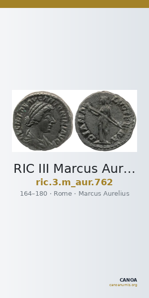 RIC III Marcus Aurelius 762 — CANOA