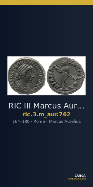 RIC III Marcus Aurelius 762 — CANOA