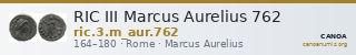 RIC III Marcus Aurelius 762 — CANOA