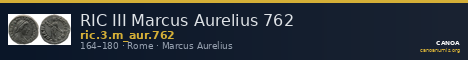RIC III Marcus Aurelius 762 — CANOA