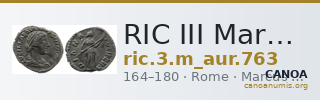 RIC III Marcus Aurelius 763 — CANOA