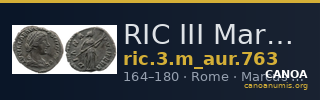 RIC III Marcus Aurelius 763 — CANOA