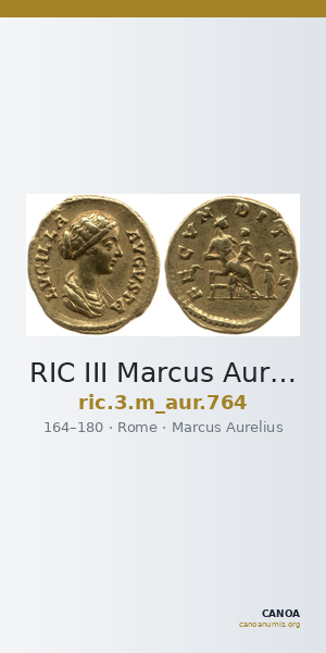 RIC III Marcus Aurelius 764 — CANOA