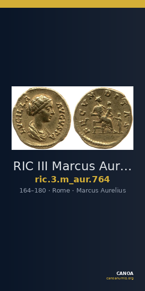 RIC III Marcus Aurelius 764 — CANOA