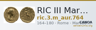 RIC III Marcus Aurelius 764 — CANOA