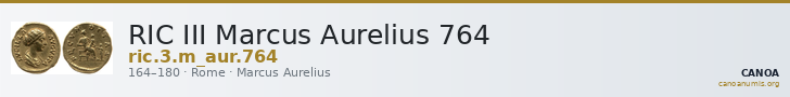 RIC III Marcus Aurelius 764 — CANOA