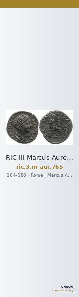 RIC III Marcus Aurelius 765 — CANOA