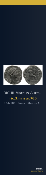 RIC III Marcus Aurelius 765 — CANOA