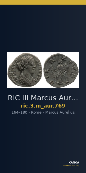 RIC III Marcus Aurelius 769 — CANOA