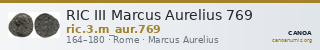 RIC III Marcus Aurelius 769 — CANOA
