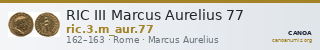 RIC III Marcus Aurelius 77 — CANOA