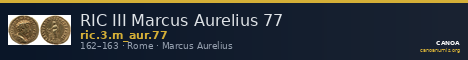 RIC III Marcus Aurelius 77 — CANOA