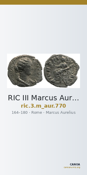 RIC III Marcus Aurelius 770 — CANOA