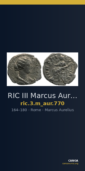 RIC III Marcus Aurelius 770 — CANOA