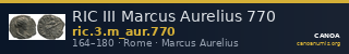 RIC III Marcus Aurelius 770 — CANOA