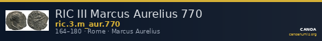 RIC III Marcus Aurelius 770 — CANOA