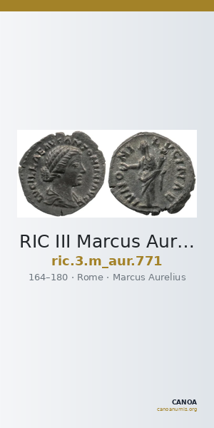 RIC III Marcus Aurelius 771 — CANOA