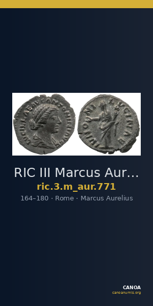 RIC III Marcus Aurelius 771 — CANOA