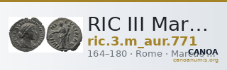 RIC III Marcus Aurelius 771 — CANOA