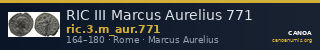 RIC III Marcus Aurelius 771 — CANOA