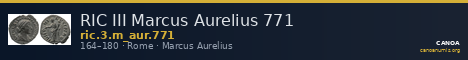 RIC III Marcus Aurelius 771 — CANOA