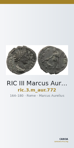 RIC III Marcus Aurelius 772 — CANOA
