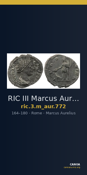 RIC III Marcus Aurelius 772 — CANOA