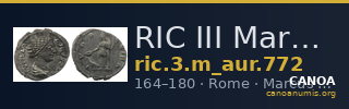 RIC III Marcus Aurelius 772 — CANOA