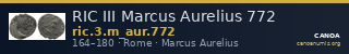 RIC III Marcus Aurelius 772 — CANOA