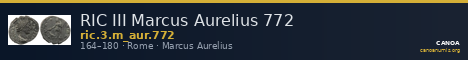 RIC III Marcus Aurelius 772 — CANOA
