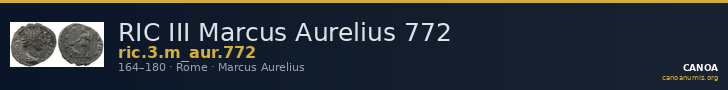 RIC III Marcus Aurelius 772 — CANOA