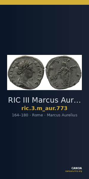 RIC III Marcus Aurelius 773 — CANOA