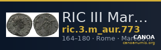 RIC III Marcus Aurelius 773 — CANOA