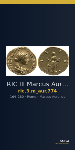 RIC III Marcus Aurelius 774 — CANOA