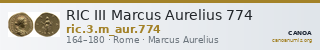 RIC III Marcus Aurelius 774 — CANOA