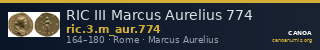 RIC III Marcus Aurelius 774 — CANOA