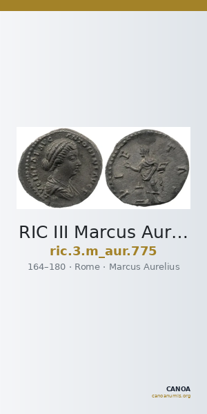RIC III Marcus Aurelius 775 — CANOA